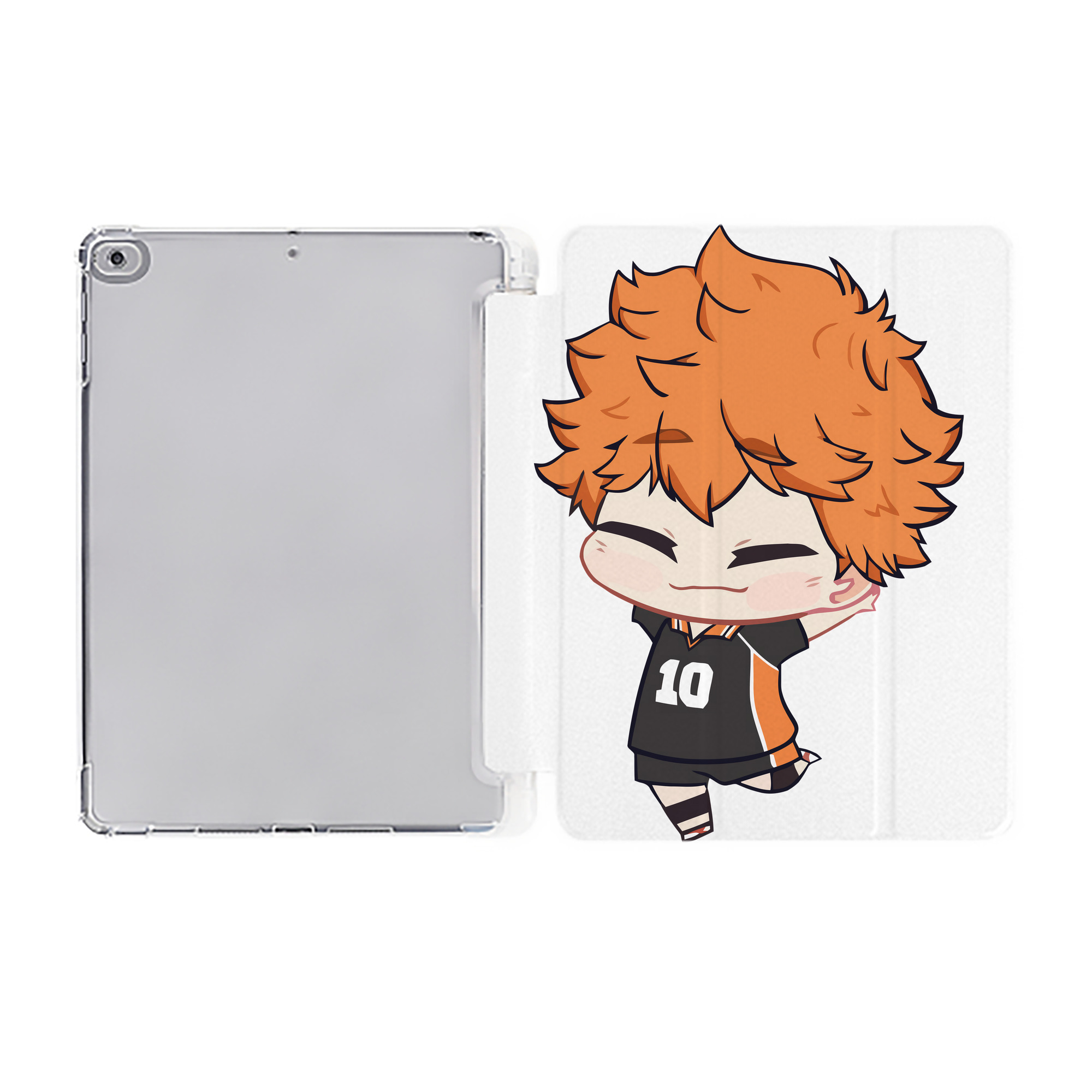（画像用） ハイキュー!! Haikyu!! IPad ケース ペン収納付き 三つ折りスタンド PUレザー×シリコン 対応機種9.5/10.5/10.9インチ